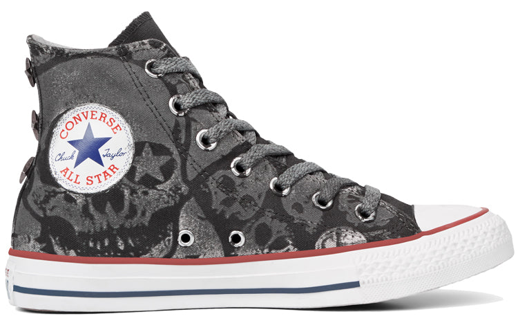 Converse Chuck Taylor All Star Skull Tattoo High Top Gray White 165779C