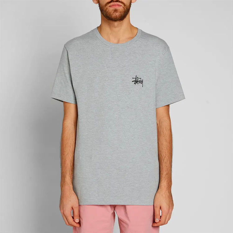 Stussy Basic Tee Classic Printing Short Sleeve Unisex Gray 1904257-2