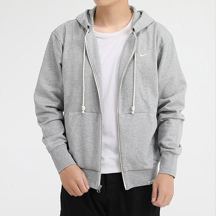 Nike Casual Sports Knit Cardigan Hooded Jacket light grey CK6363-063