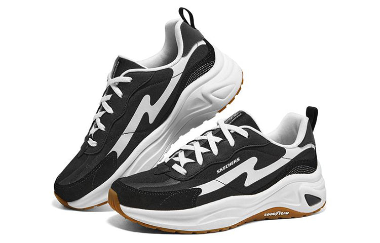 (WMNS) Skechers D'lites Jogger Kadn Siyah Sneakers 'Black White' 149389-BKW