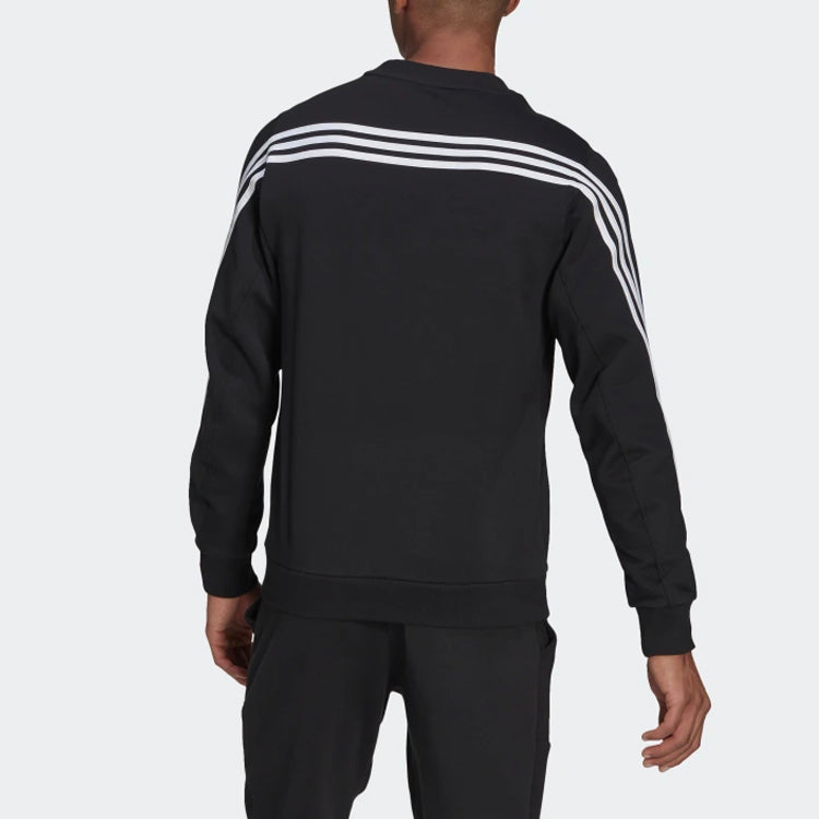 adidas M FI Crew Sportswear 3-Stripes Sweatshirt Black GM6463