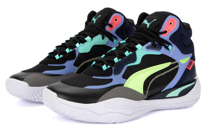 PUMA Playmaker Pro Mid 'Black Multicolor' 377902-07