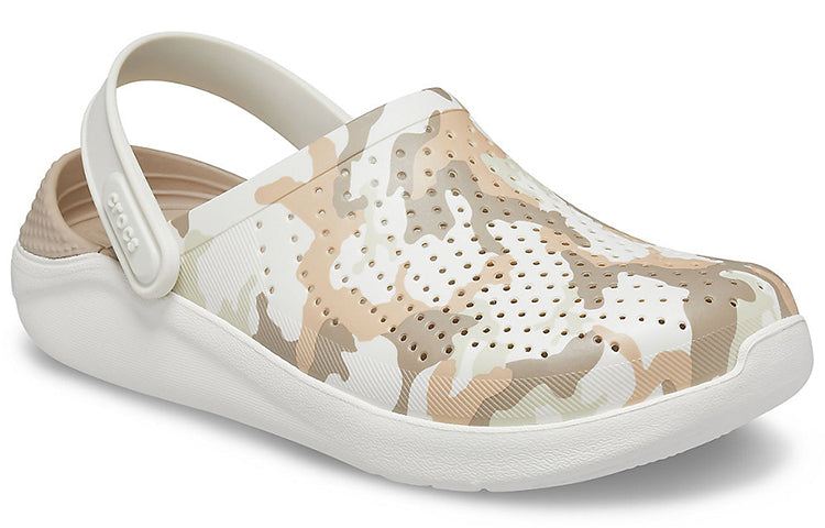 Crocs LiteRide Shoe Camouflage Printing Sandals Beige 206491-1CN