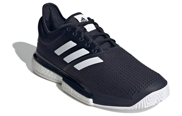adidas Solecourt Tennis shoes 'Black White' FU8115
