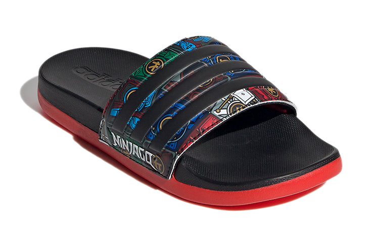 (PS) adidas x Lego Adilette Comfort K 'Black Red' FY8835