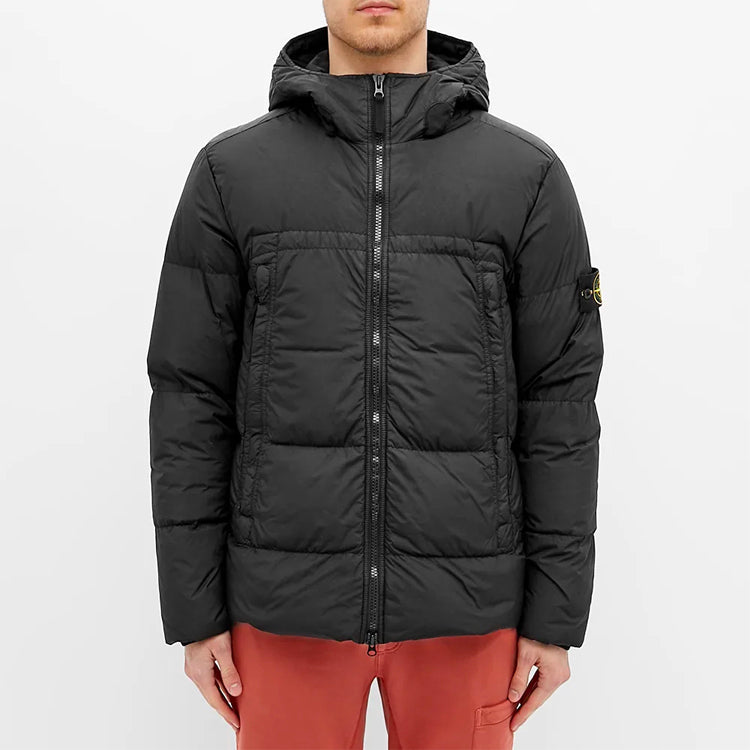 Men's STONE ISLAND Hooded Jacket Black 731540723-V0029