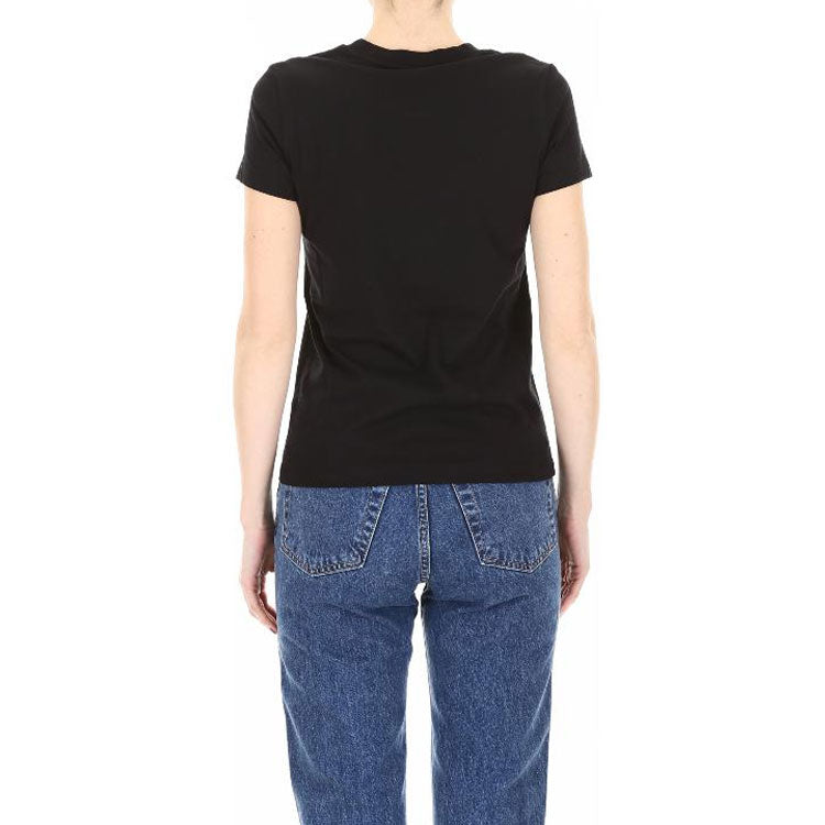 KENZO Tiger Head Printing Logo Short Sleeve Black F952TS7214Y7-99