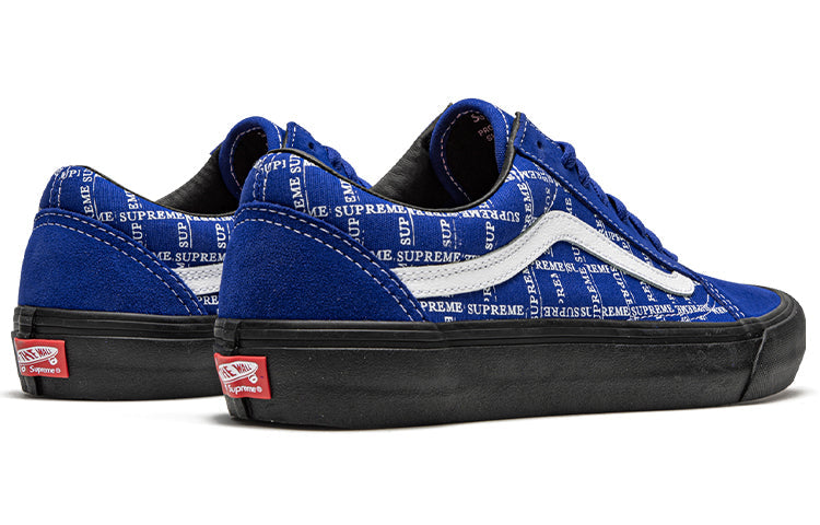Vans Supreme x Old Skool Pro 'Logo Pattern - Royal' VN0A45JC2YX
