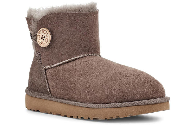 (WMNS) UGG Mini Bailey Button II 2.0 Snow Boots Brown 1016422-MLE