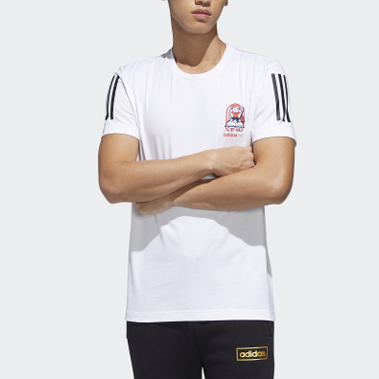 adidas neo M Gk Tee1 Casual 2020 Round Neck White GK1495