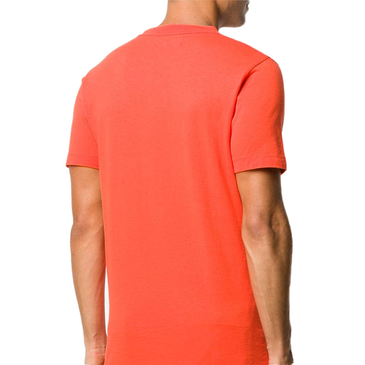 Off-White FW20 Logo Applique Short-sleeve Tee Men's Orange OMAA027E20JER0012010