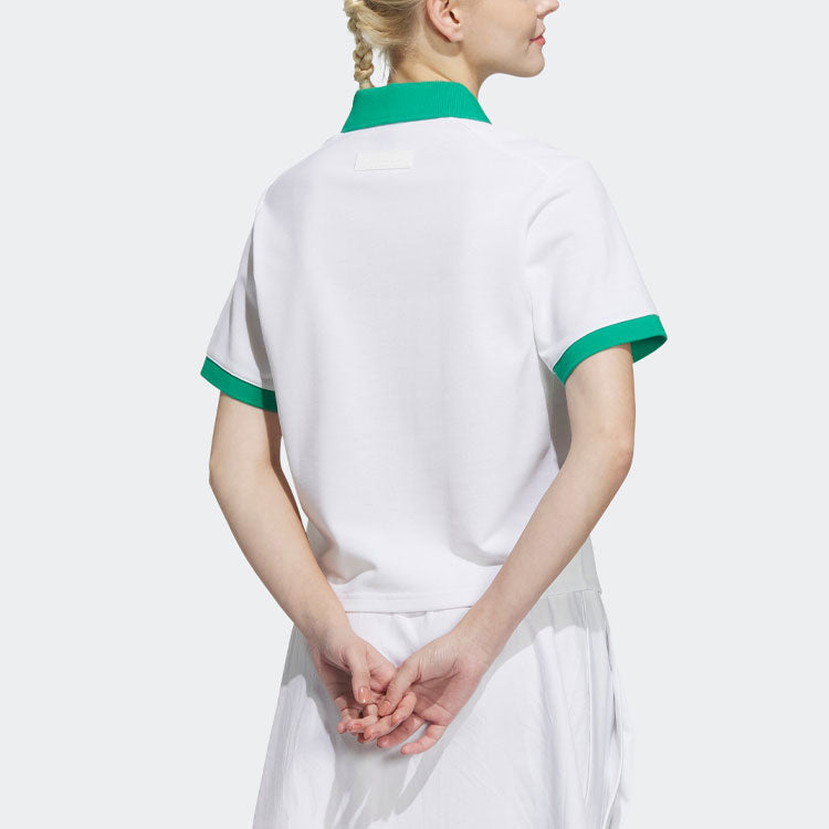 (WMNS) adidas Verbiage Polo Shirt 'White' IP3941