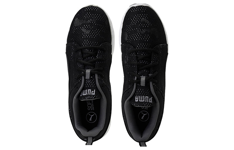 PUMA Carson Runner Camo Mesh Idp Low Running Shoes Black/White 190432-01