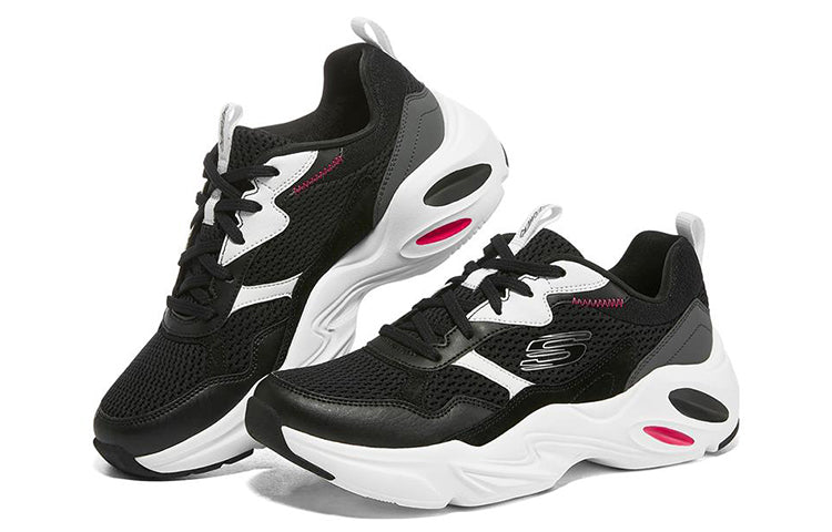 (WMNS) Skechers Stamina Airy LeisureSport Shoes Black/White 149518-BKW