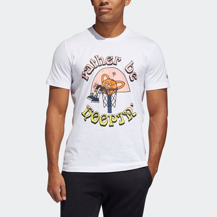 adidas LIL STRIPE RBH Basketball Tee 'White' FS9980