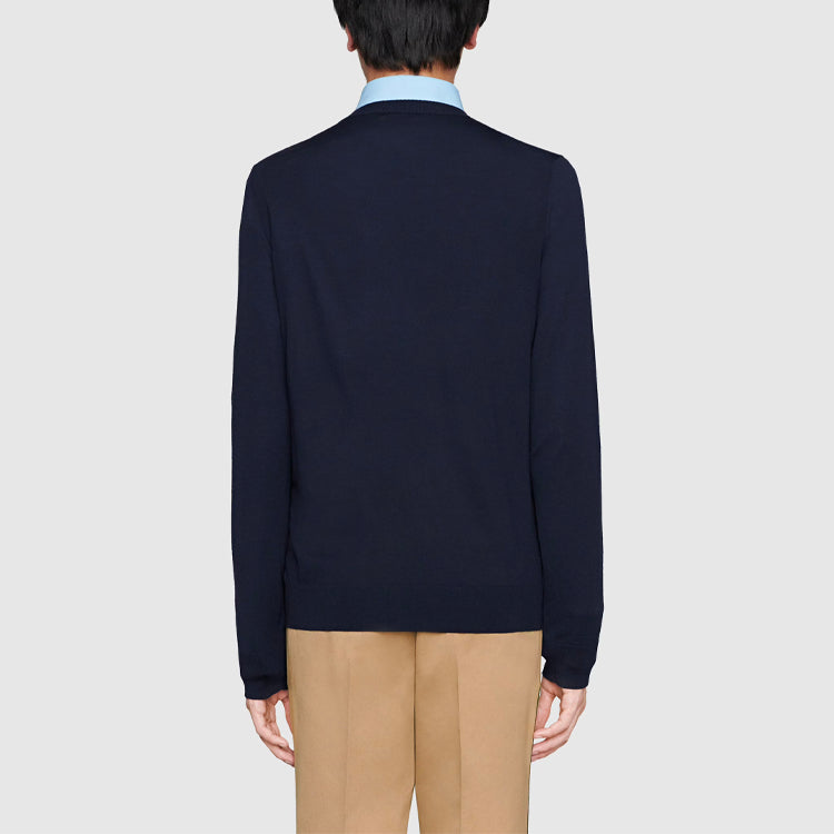Gucci SS21 Wool Jumper 'Navy' 576810-XKAOW-4440