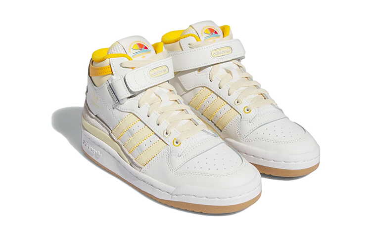 (GS) adidas Originals FORUM Mid 'White Yellow' IF2676