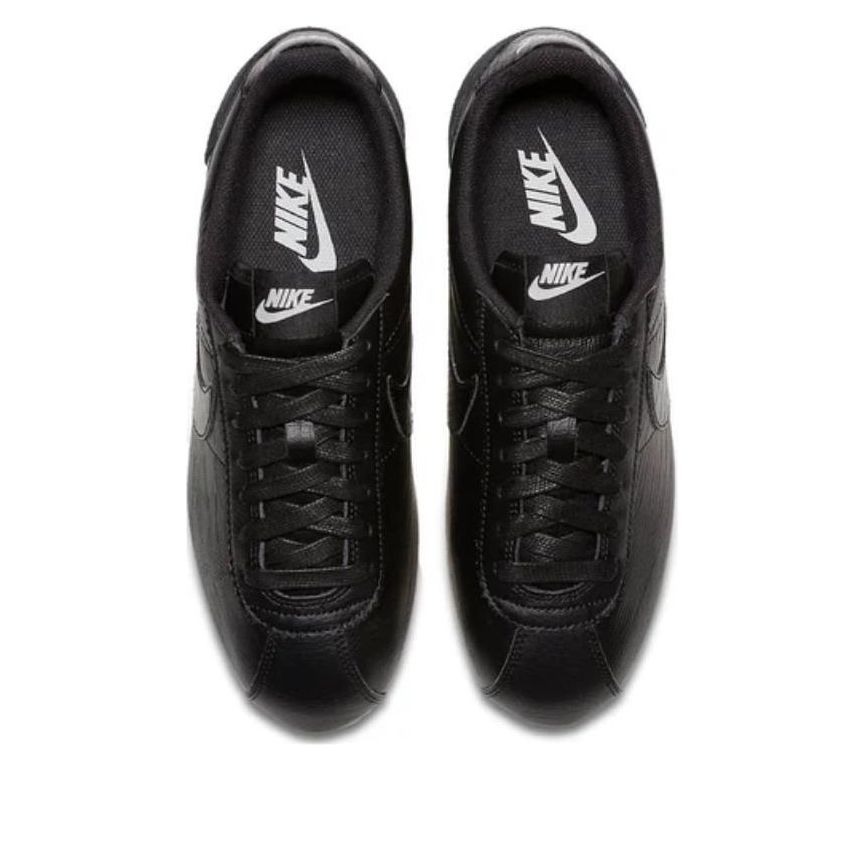(WMNS) Nike Classic Cortez Leather 'Black Dark Grey-White' 833657-005