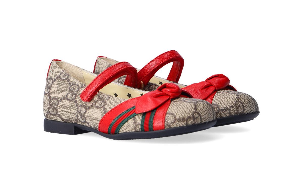 (TD) Gucci GG Ballet Flats 'Beige Ebony' 649033-2OQ40-9766