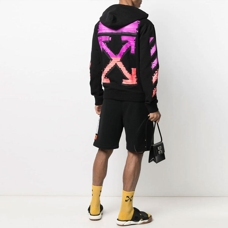 Off-White SS21 Gradient Zipper Classic Jacket Ordinary Version Black OMBE001R21FLE0021032