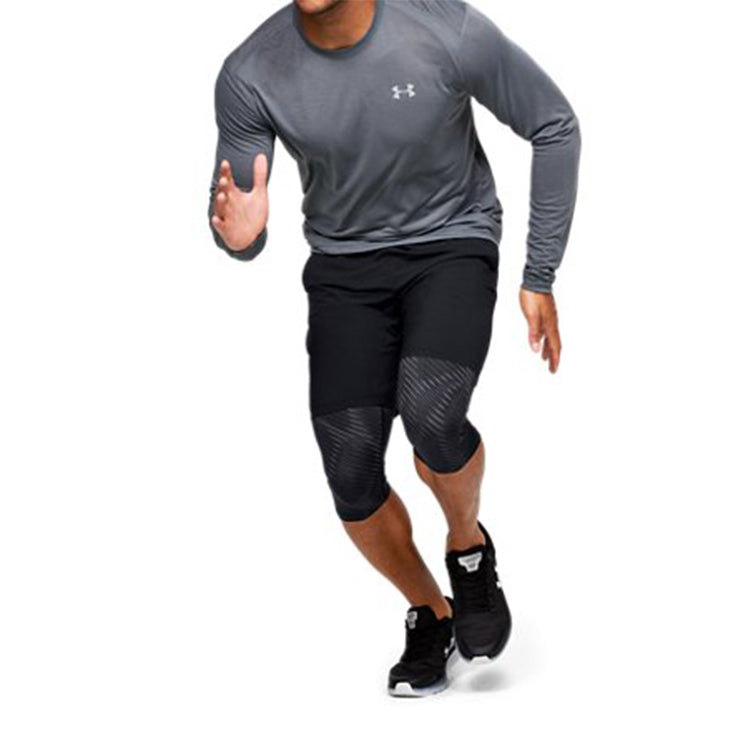 Under Armour Launch SW Long 2-in-1 Logo Shorts 'Black' 1355480-001