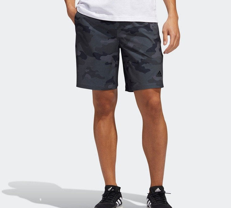 adidas M SHORT CAMO Camouflage Casual Shorts Black FT2806