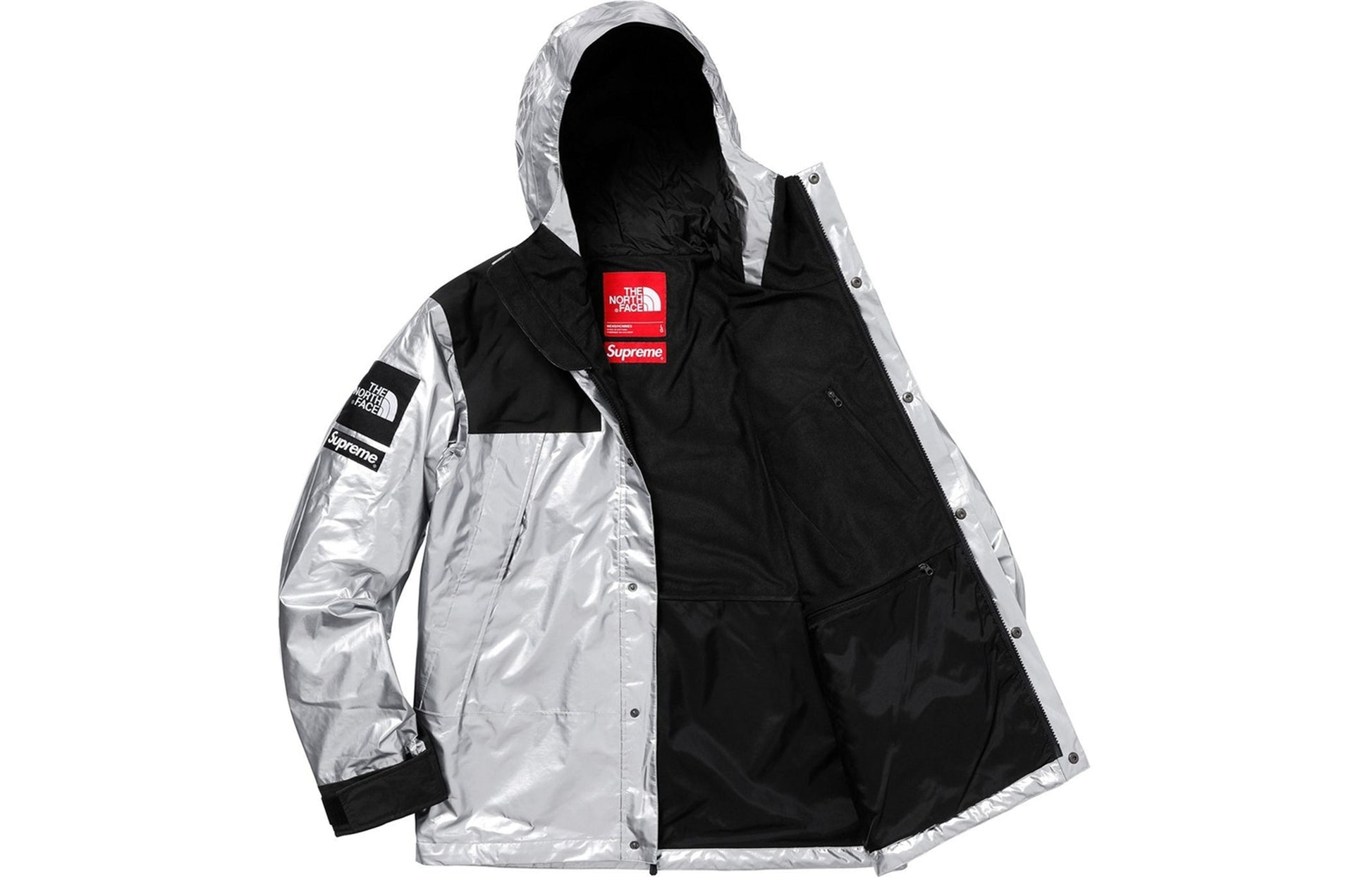 Supreme x The North Face SS18 Metallic Interchange Jacket Unisex Silver SUP-SS18-602