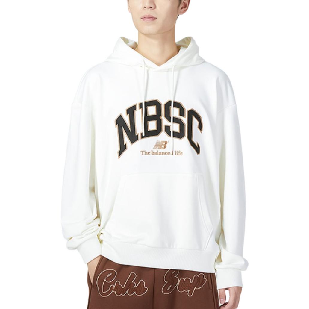 New Balance Logo Print Hoodie Asia Sizing 'White Tan' 5CC44353-IV