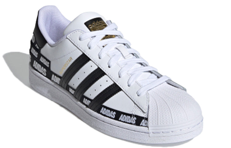 adidas Superstar 'Wordmark Heel Stripe - White Black' FX5558