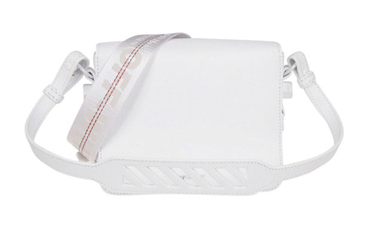 (WMNS) Off-White logo Shoulder Bag Black White OWNA011S194230670110