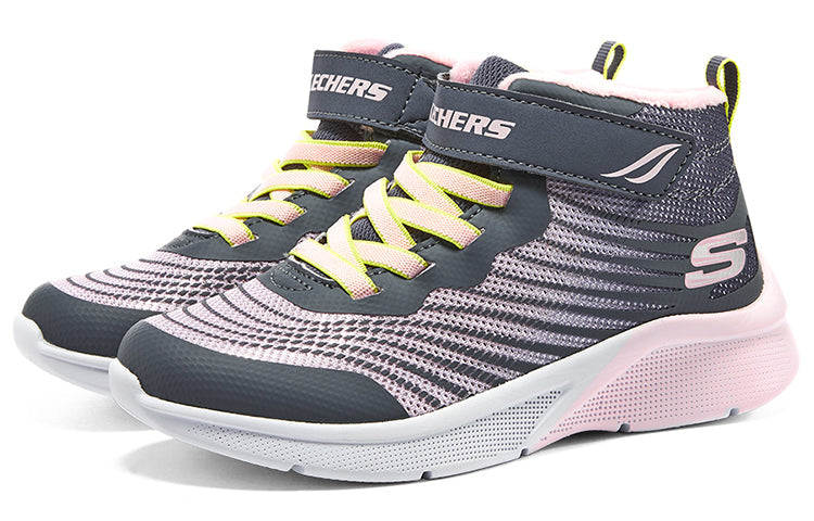 (GS) Skechers Microspec Rejoice Racer 'Grey Pink' 303070L-CCMT
