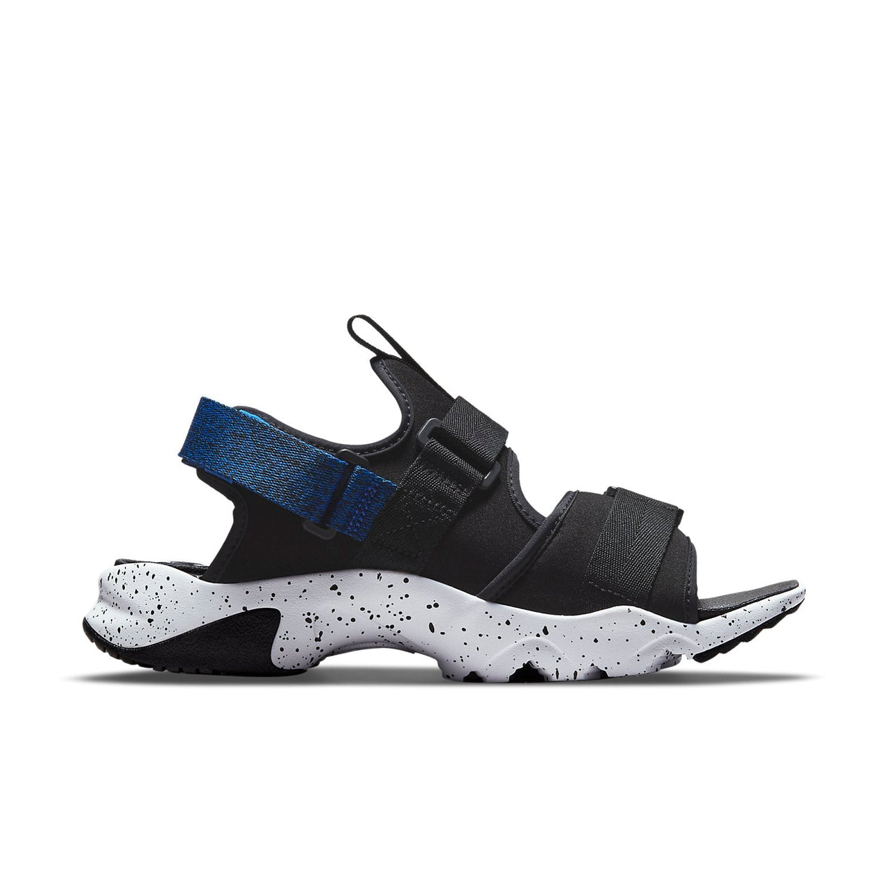 Nike Canyon Sandal Velcro Open Toe Flat Heel Black Blue Sandals 'Black Blue' CI8797-009