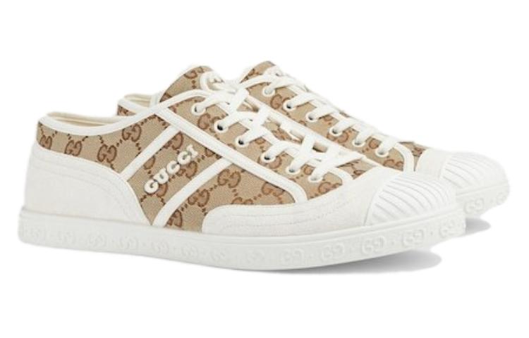 Gucci GG Canvas Trainer 'Beige Ebony' 759055FAC199756