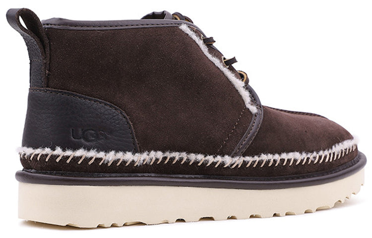 UGG Neumel Stitch Fleece Lined Snow Boots Coffee 1094398-STT