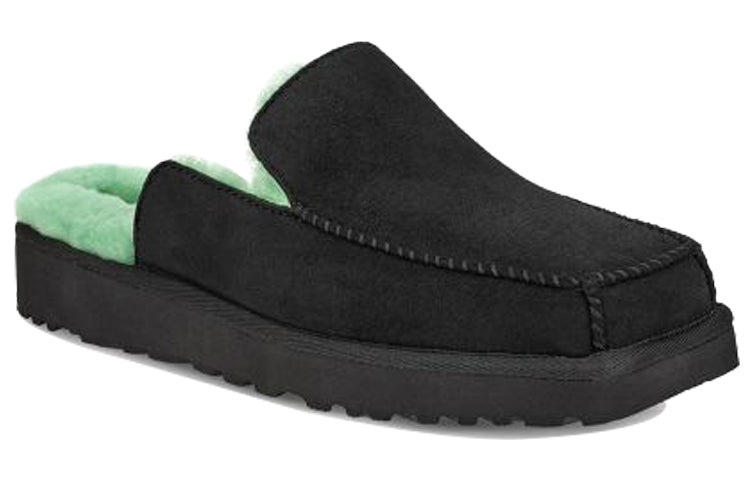 UGG Block Slide Black Green Slippers 'Grey Green' 1109892-BATH