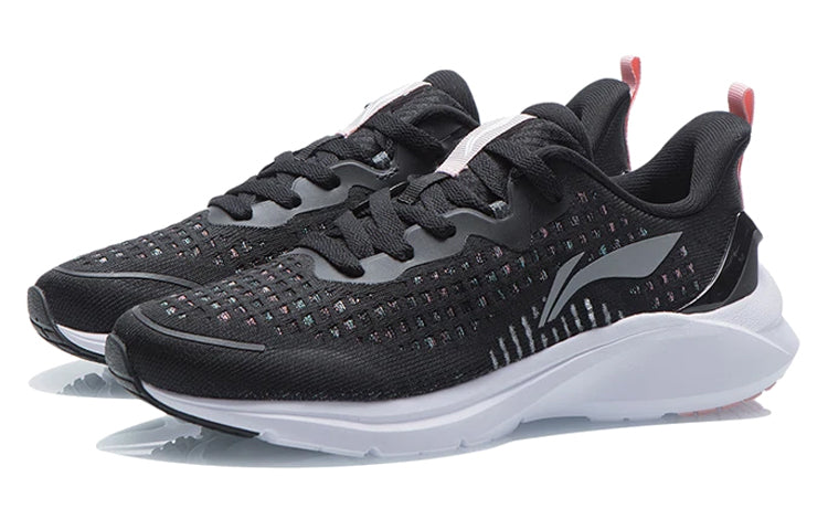 (WMNS) Li-Ning Sport Running Shoes 'Black White' ARSR044-3
