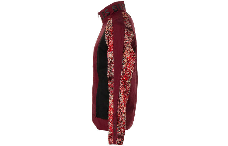 PUMA x LES BENJAMINS Crossover Casual Sports Stand Collar Printing Jacket Deep Red 578530-96