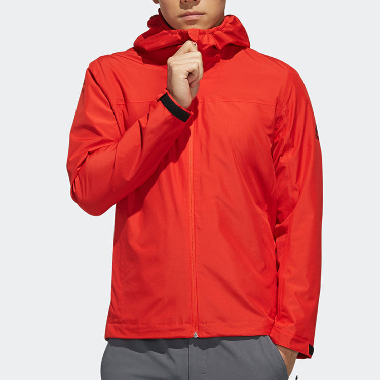 adidas Wandertag Sol J Outdoor waterproof Hooded Jacket Red FI6647