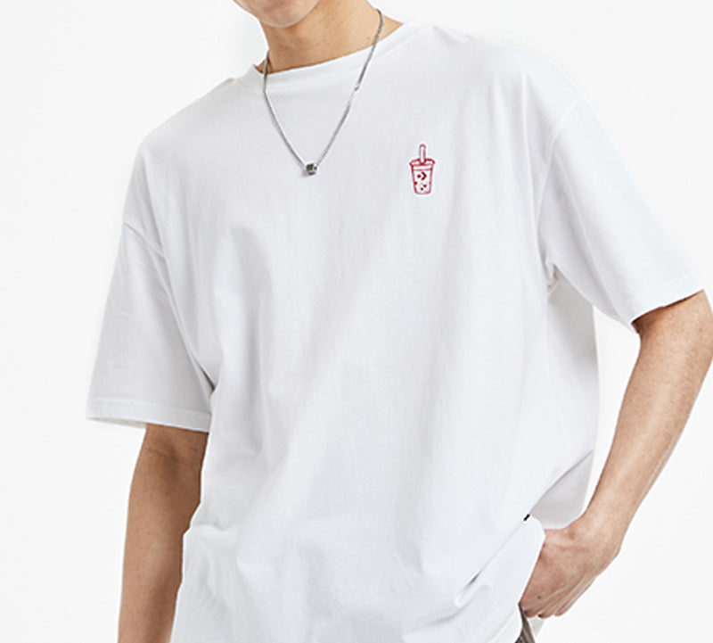Converse Applique Short-sleeve Tee Unisex White 10020849-102