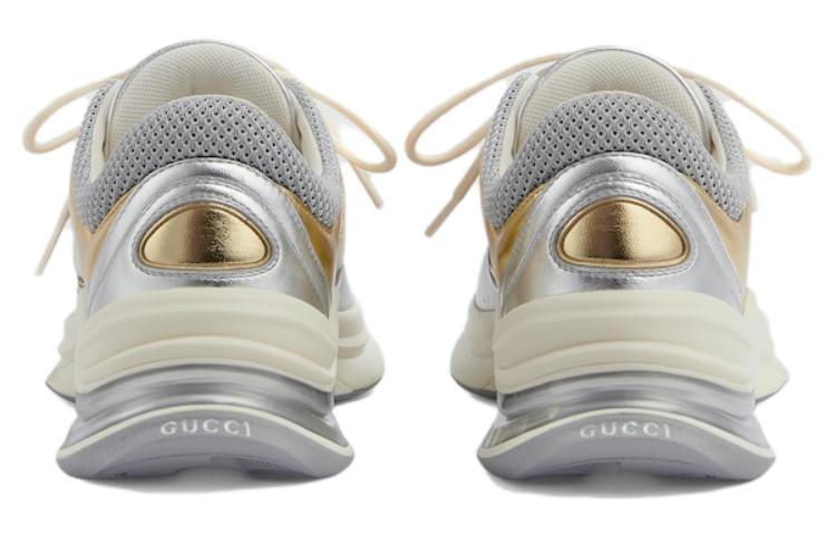(WMNS) Gucci Run Sneaker 'Silver Metallic Leather' 746939-AAC67-8143