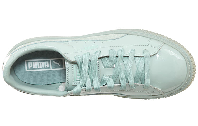 (WMNS) PUMA Basket Platform Patent Blue 363558-02