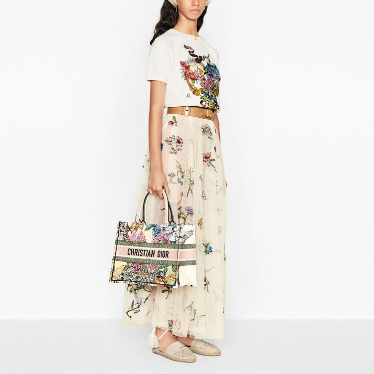 DIOR SS21 Cotton Printing Short Sleeve White 113S05A4030-X0827