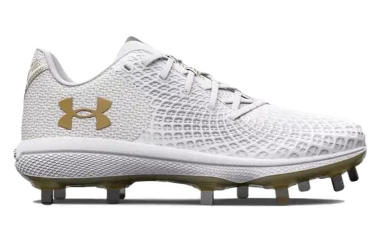 (WMNS) Under Armour Glyde 2.0 MT Softball Shoes 'White Gold' 3026601-105