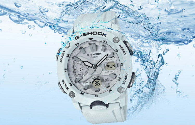 CASIO G-Shock Analog-Digital 'White' GA-2000S-7APR