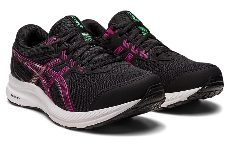(WMNS) ASICS Gel-Contend 8 Wide 'Black Pink Rave' 1012B319-008