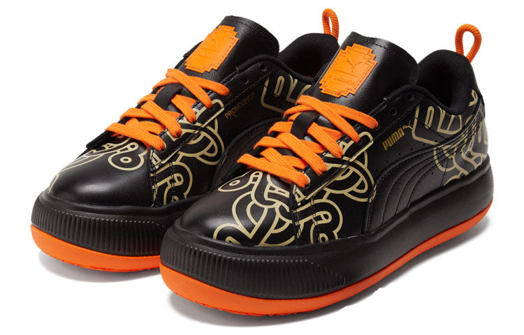 (WMNS) PUMA Pronounce x Suede Mayu 'Black Orange' 381262-01