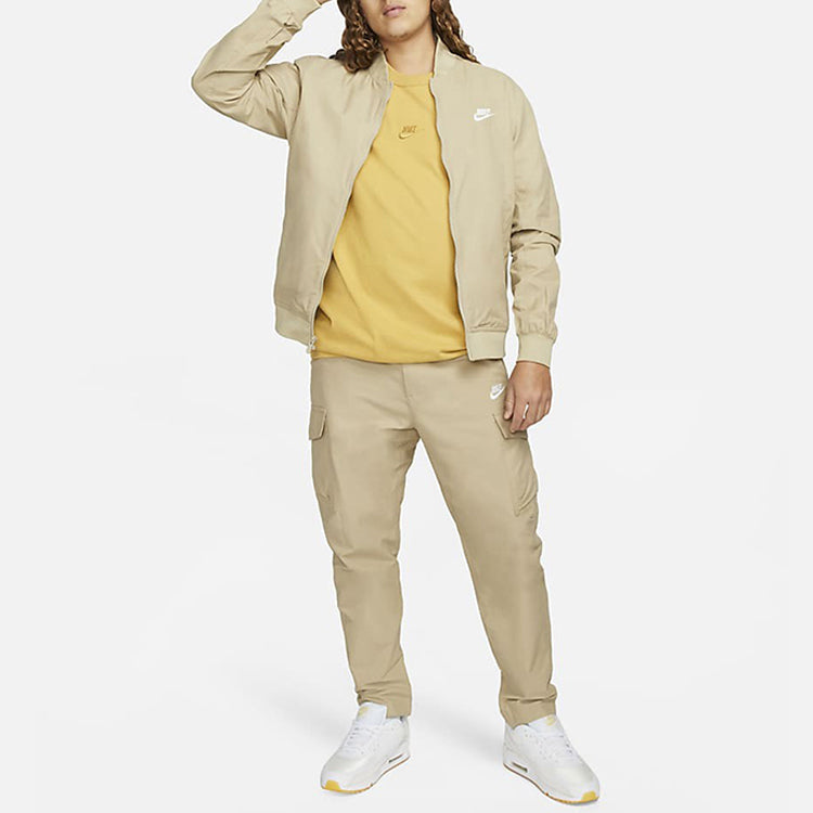 Nike Sportswear Premium Essentials Logo Round Neck Short Sleeve 'Yellow' DO7393-725