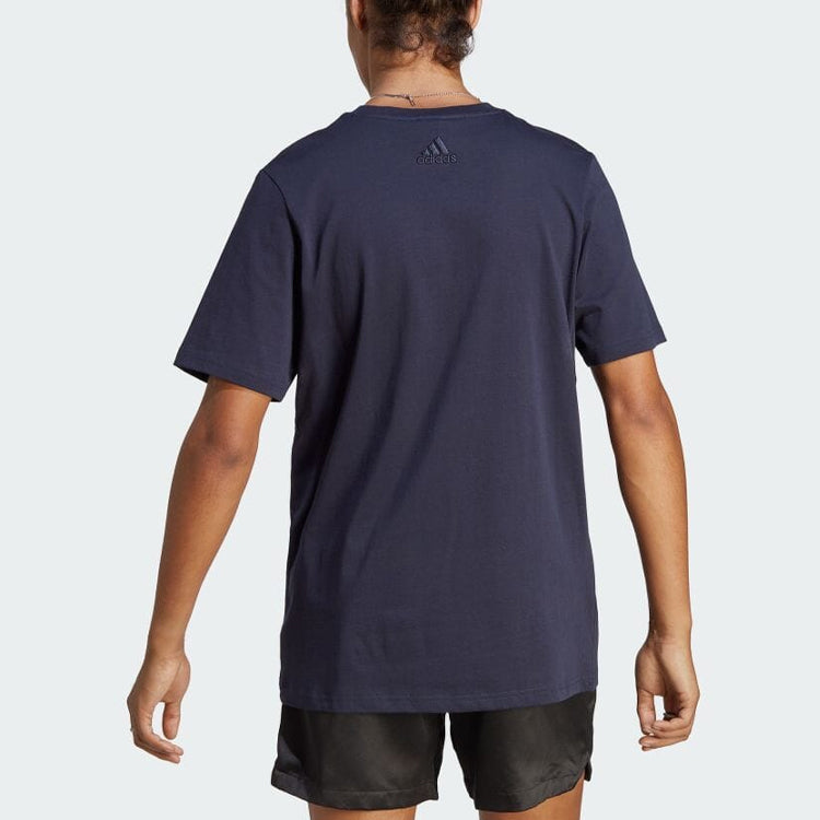 adidas Essentials Single Jersey Big Logo T-shirt 'Navy' IC9348