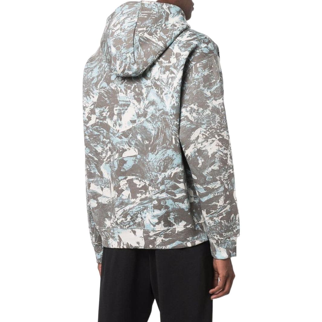 Nike  Camouflage Kangaroo Pocket Pullover Hooded Long Sleeves Hoodie Men's Grey DJ1425-072
