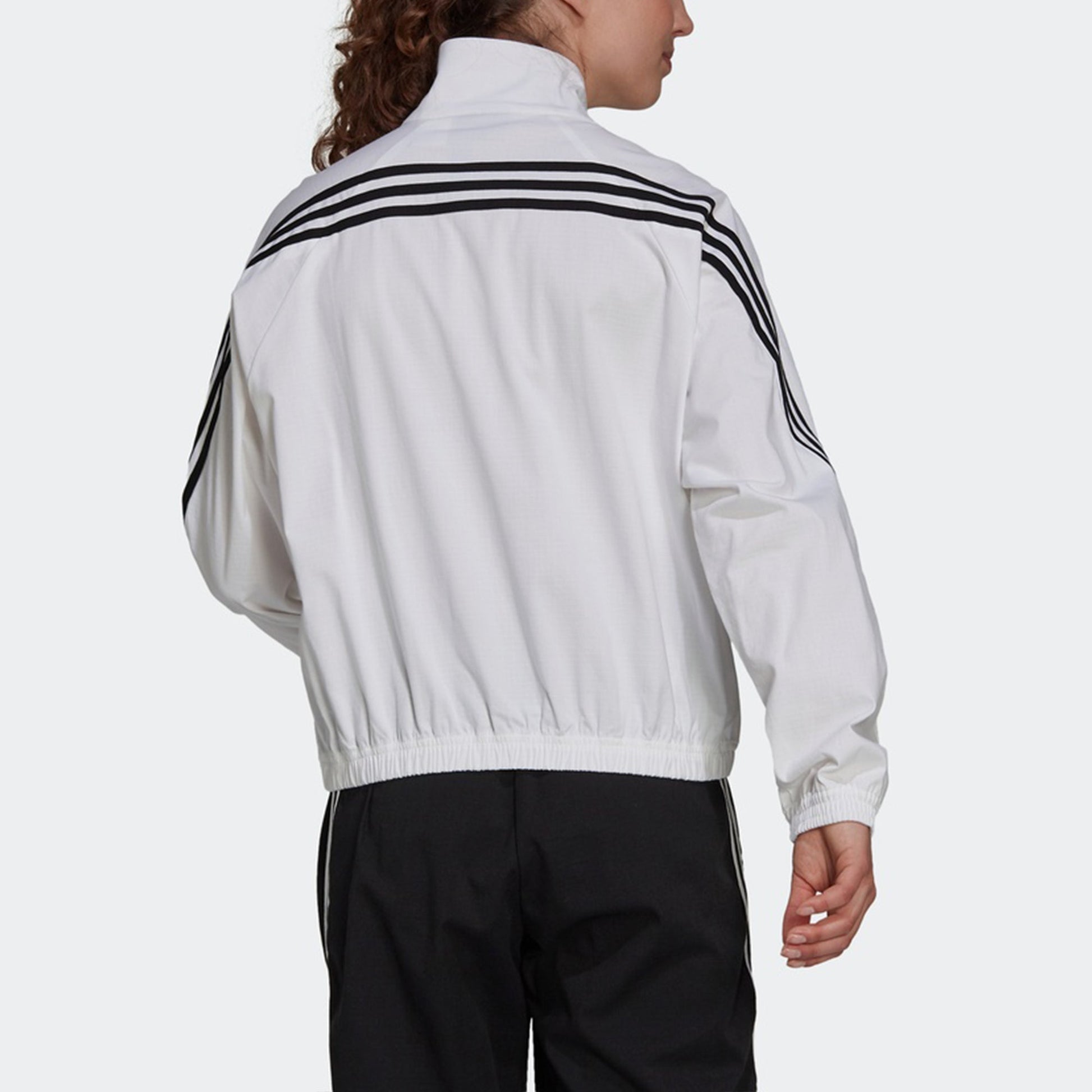 (WMNS) adidas W Fi Wv Tt Stripe Sports Stylish Jacket White H21577